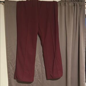SHEIN Burgundy Wide Leg Pants